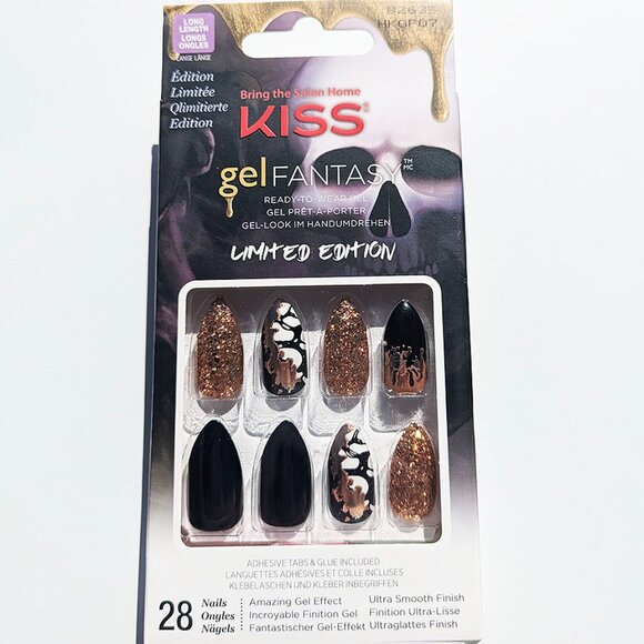KISS Special Design Halloween Nails Medium Length - Pumpkin Light - Picture 6 of 8